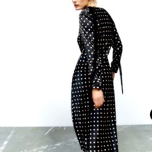 POLKA DOT MIDI DRESS